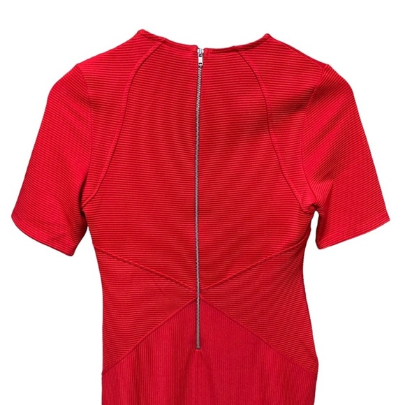 ASOS Seamed Structured Rib Bodycon Dress - Picture 6 of 6